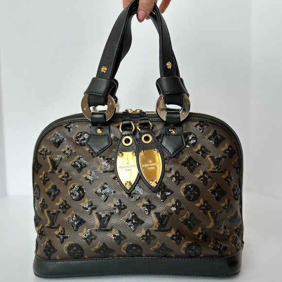 Louis Vuitton Limited Edition Monogram Black Sequin Eclipse Alma - Picture 1 of 13
